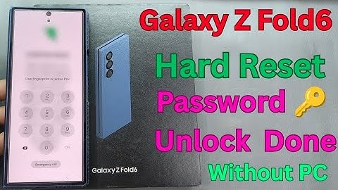 Galaxy Z fold6 Hard reset | Galaxy Z Fold6 Password Reset | Galaxy Z Fold6 lock kaise tode