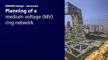 Planning of a medium voltage ring network with SIMARIS design advanced