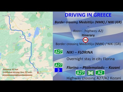 ROAD TRIP 2021 - PART 4  GREECE : NIKI - FLORINA - PTOLEMAIDA - KOZANI (A2)