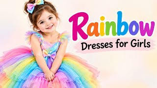 These Rainbow Dresses Are TOO CUTE! 🌈😍 | Girls’ Party & Birthday Dress Ideas #wonderfulsewingideas