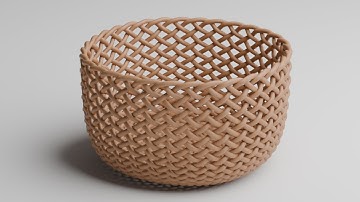 How to create woven basket in Blender | Blender 4.3 Tutorial