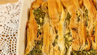 Crinkle Spanakopita: The easiest Way to make Spinach Pie