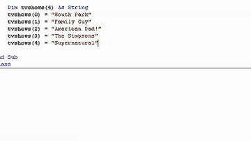 VB NET Tutorial 35   Arrays Visual Basic 2008 2010