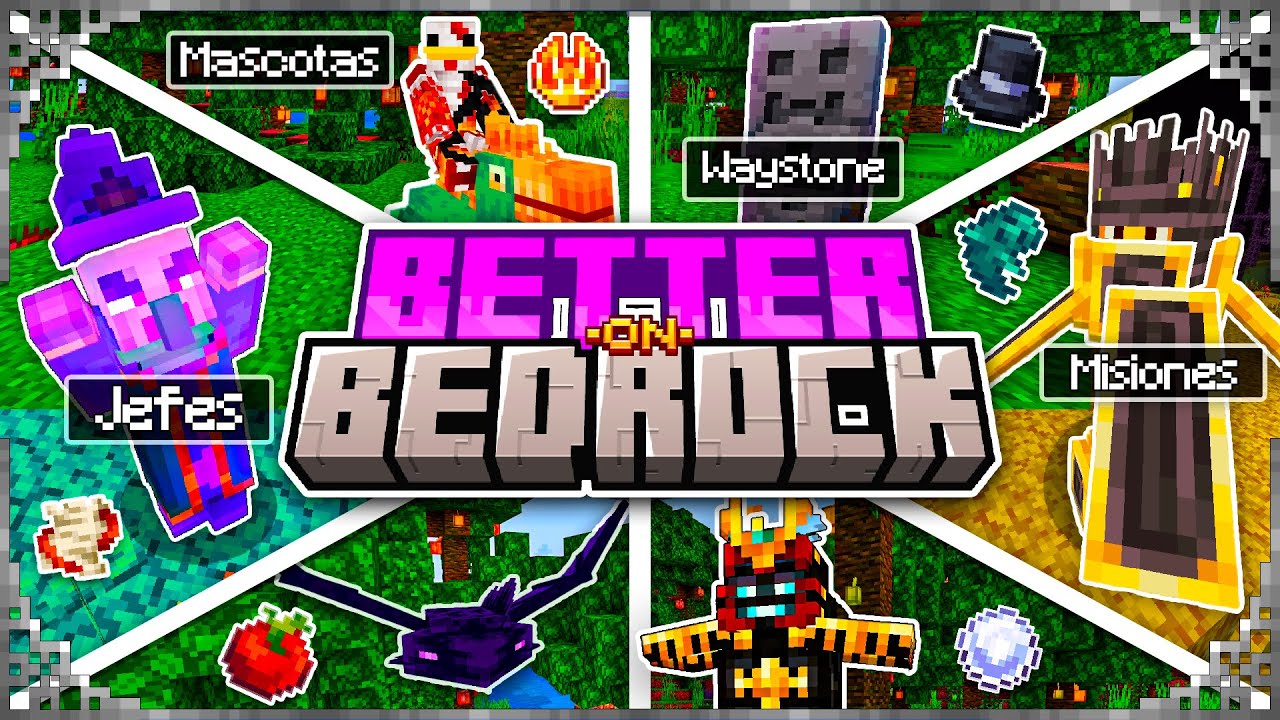 🔮BETTER ON BEDROCK ADDON GUÍA COMPLETA Para MINECRAFT PE/BEDROCK 1.21 ...