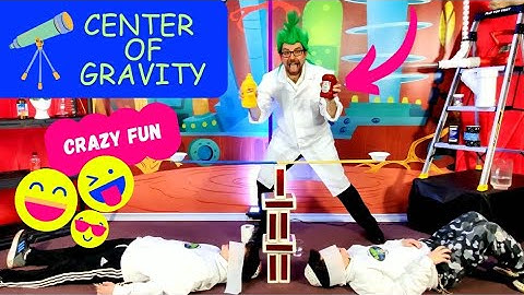Science Experiments for kids Center of Gravity with Dr. Shnitzel