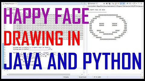Happy Face Drawing In Java And Python  From Scratch