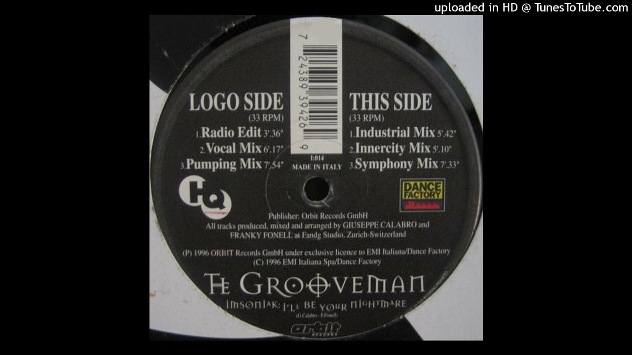 The Grooveman - Insomniak: I'll Be Your Nightmare (Vocal Mix) 1996