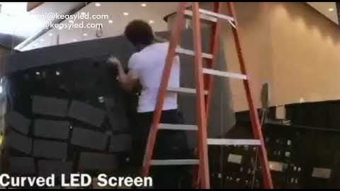 Flexible curved led instalation custom made Screen | KEASY SHENZHEN TECHNOLOGIES