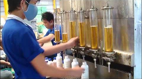 Máy chiết rót bán tự động (Không dùng điện năng) - Công ty Dương Cơ