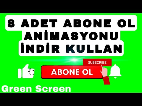 Youtube ABONE OL Butonu Animasyonu Green Screen
