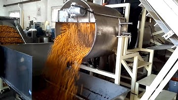 Continuous automatic caramel popcorn production line making machine