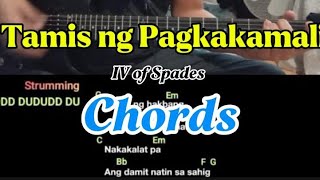 Tamis Ng Pagkakamali Iv Of Spades Guitar Chord Tutorial Lesson