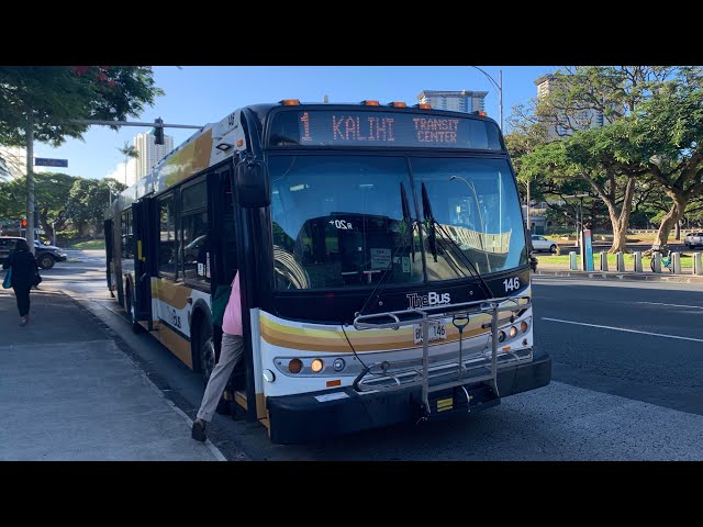 Honolulu TheBus Route 1-Kalihi Transit Center Bus #146 (No