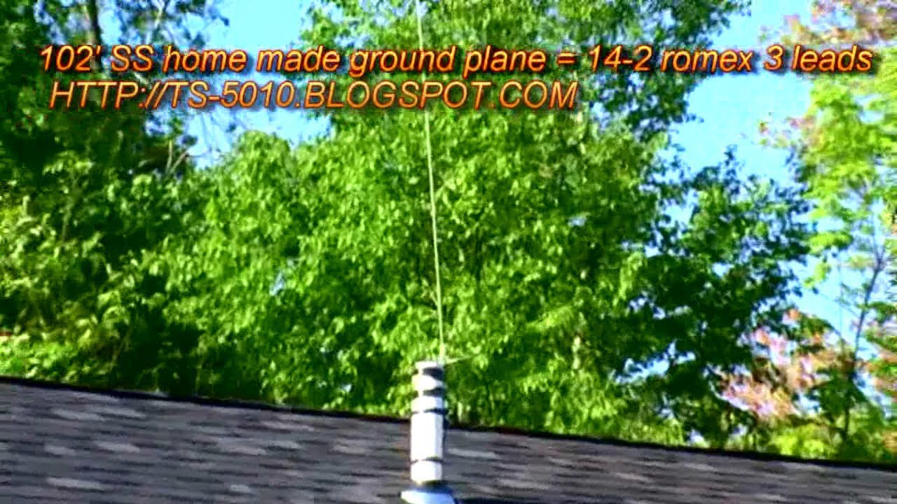 102" STAINLESS STEEL WHIP HOME MADE GROUND PLANE - YouTube 102 Inch Whip Antenna Ground Plane