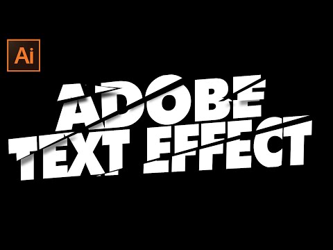 Text Effect (Yazıyı Kesme Efekti) | Adobe illustrator