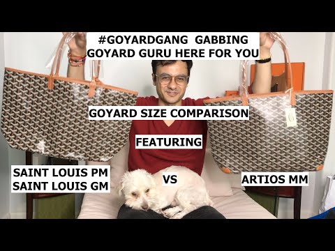 Goyard artois mm versus pm size comparison! The goyard artois pm