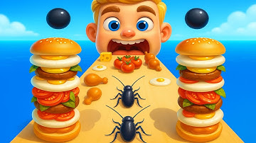 🥪 Sandwich Runner – Ultimate Food Stack Challenge | Max Level Gameplay Walkthrough TE2236