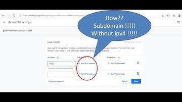 How to find my ipv4 to create subdomain in google domain? What is ipv4 to create subdomain?