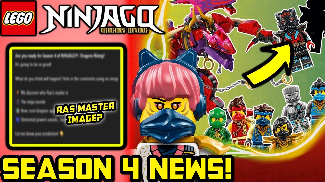 Новая информация о 4 сезоне и изображение Мастера Раса? 🐯 Новости и теории о 4 сезоне Ninjago Dra...