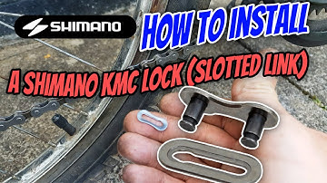🛠 How to install a link chain KMC lock (slotted link) on a bicycle chain