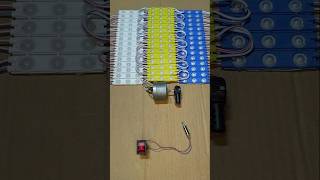 Powering 45 LED Light Strip With Mini Gear Box Coreless Motor #dcmotor #tech #shorts