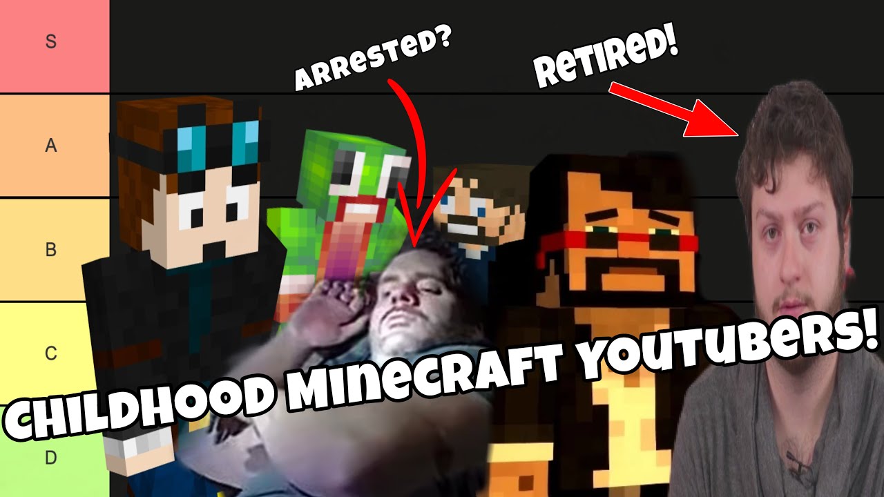 Childhood Minecraft YouTuber Tier list - YouTube