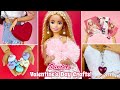 5 Easy Barbie Valentine’s Day Crafts!❤️ Doll DIY - Cards| Necklace| Purse| Pillow| Sweethearts candy