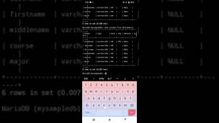 Create table ,add,delete, and modify column from tables.