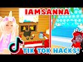 Recreating My Best Friends WINTER Tik Tok Hacks In Adopt Me! (Roblox)