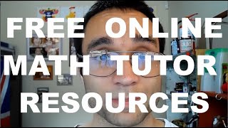 TOP 4 FREE MATH RESOURCES for online math tutors EDUCATION!!