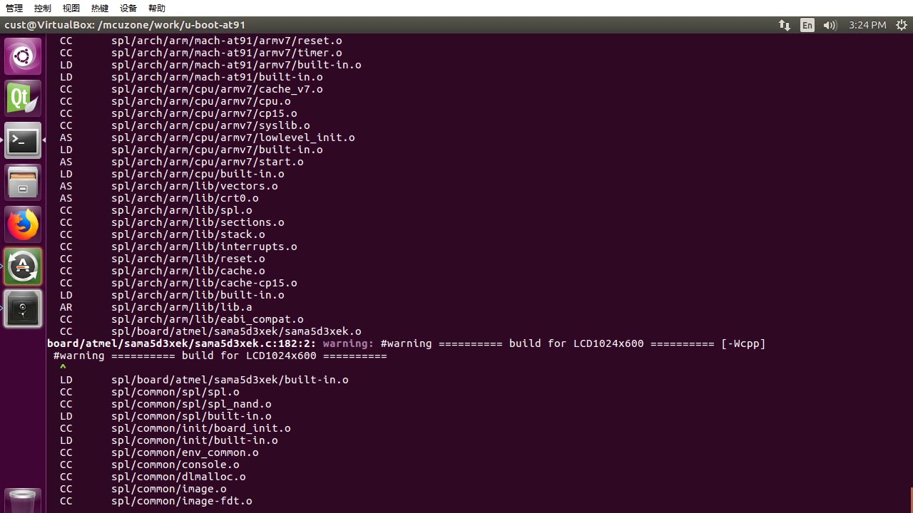 build bootstrap/u-boot/kernel for MDKA5D3x EVB in Ubuntu - YouTube