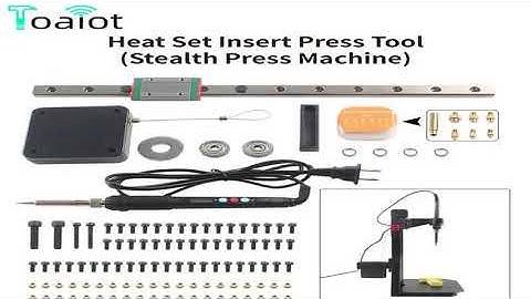 Heat Set Insert Press Tool Stealth Press Kit Soldering Iron Tip Thread Insert Nu