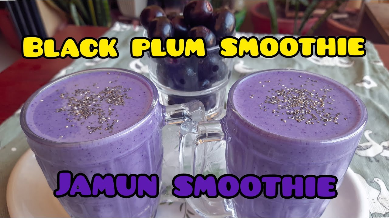 Jamun Smoothie Recipe [Black Plum Smoothie] YouTube