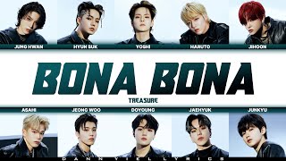 TREASURE (보물) - 'BONA BONA' (Color Coded Han/Rom/Eng Lyrics Video)