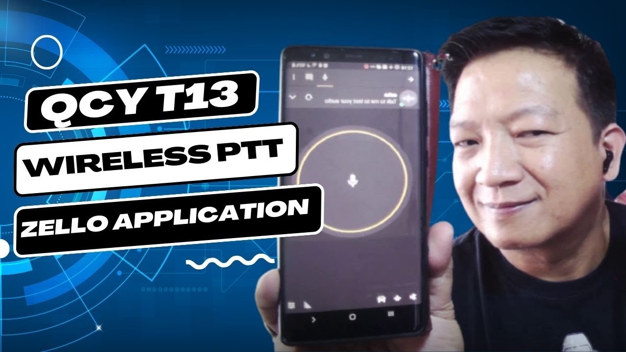 QCY T13 AS WIRELESS PTT FOR ZELLO