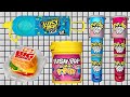 Unboxing Satisfying ASMR Mix Flip N Dip Push Pop Candy Jelly Gummy Food Challenge Mukbang