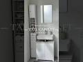 Maximiza el espacio de tu baño con este mueble delgado. #BathroomOrganization #SlimCabinet