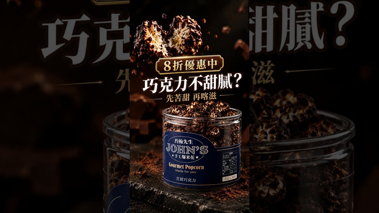 全系列爆米花 8 折優惠到 10/31！想吃的隨意留言，小編傳折扣連結給你～👇#苦甜巧克力爆米花 #爆米花優惠 #下午茶點心 #辦公室零食 #巧克力 #療癒甜點 #美食 #追劇零食  #下午茶點心
