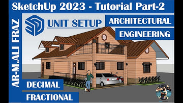 SketchUp 2023 Tutorial Part-2 | UNIT SETUP in SketchUp (Meter, Feet, Inches)