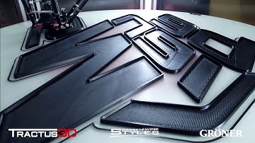 3D printing Channel letters / signage letters - timelapse