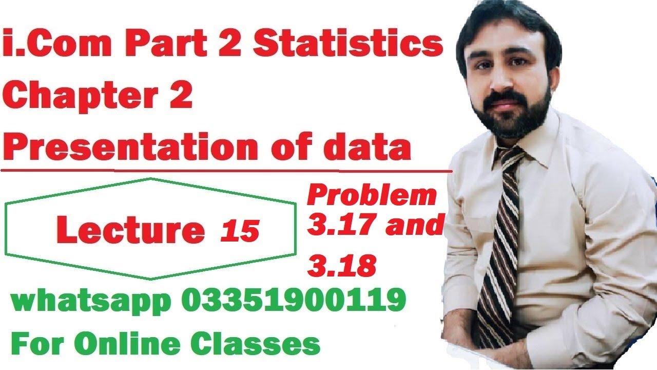 I com part 2 business statistics chapter 2 presentation of data lecture 