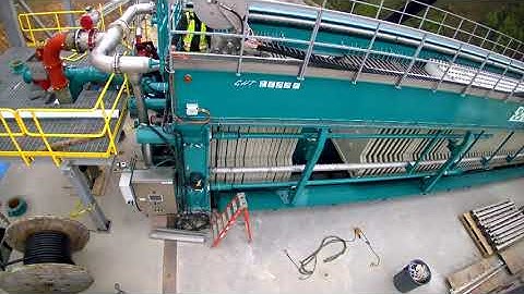 Installation of a filter press Diemme Filtration mod. GHT2500F20 in a Gold Tailings Plant in Alaska