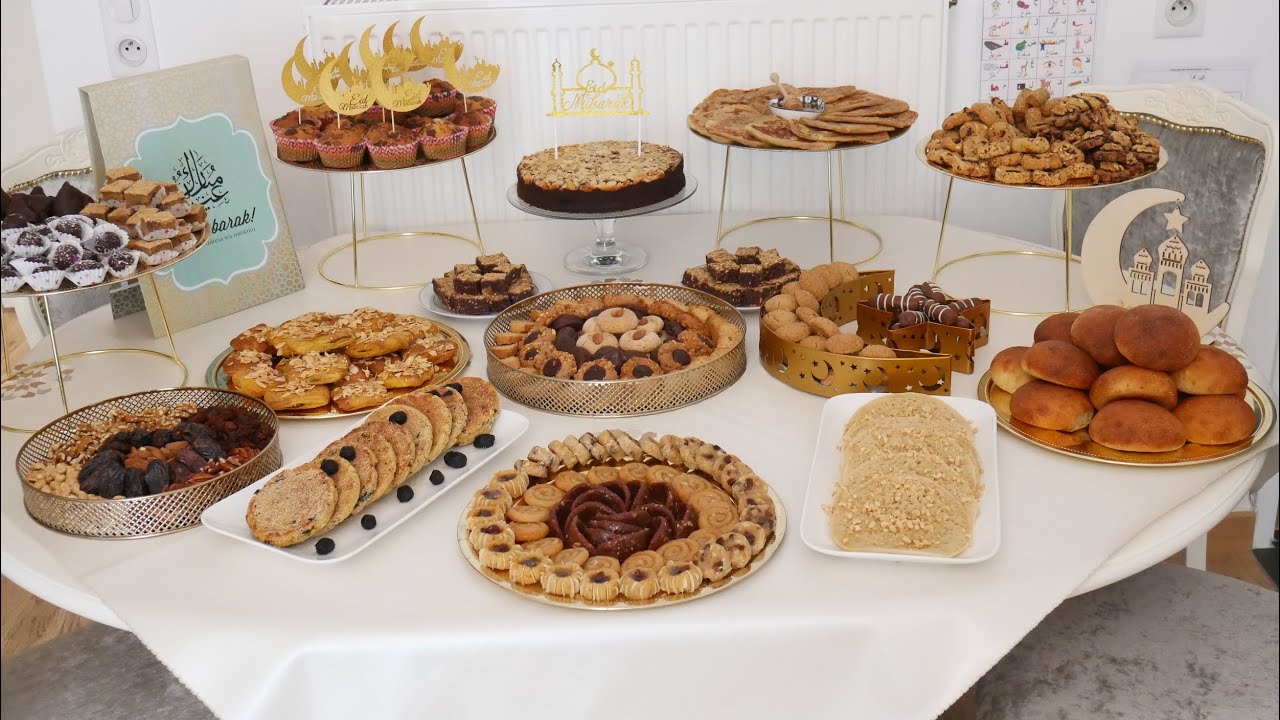 بغرير الخميرة البلدية مسيمنات معمرين بالتمر❤ فكرة مسجد خاص بالاطفال❤اجواء العيد في الغربة