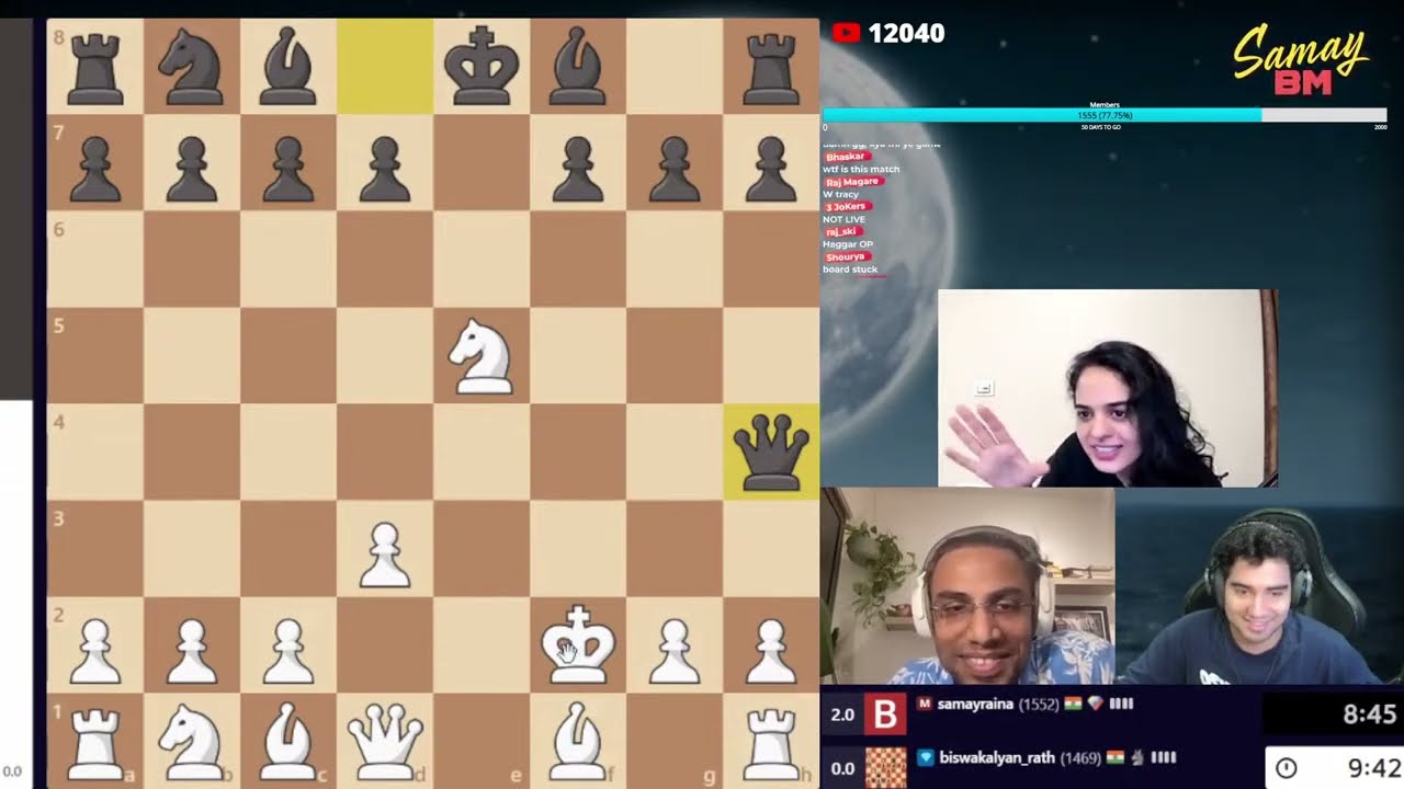 samay Raina 🥶comedy with a girl in live stream😂