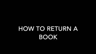 How to borrow and return a book at a brookes library