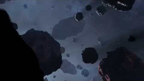 Asteroid Field Flythrough