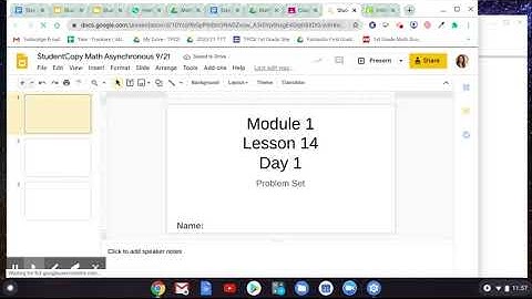 How to Complete Google Slide Problem Sets