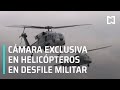 Cámara exclusiva sigue ruta de helicópteros que participan en Desfile Militar - Las Noticias