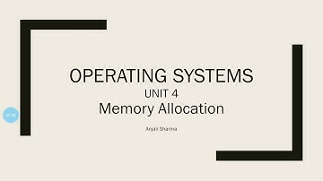 Part 4 | Memory Allocation Techniques | OS | Operating Systems tutorials | Memory Management