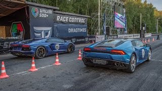 Lamborghini Aventador (stock) vs Lamborghini Huracan (stock)